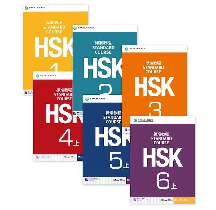 HSK Standard Course textbooks for levels 1 to 6